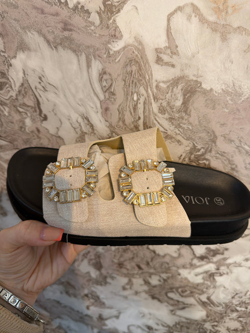 DELIA CHRYSTAL SLIDERS