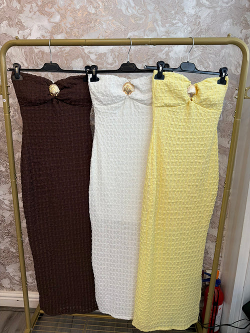 ESME SEASHELL BANDEAU DRESS