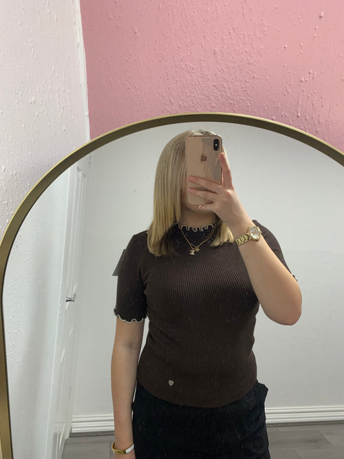REMY FRILL KNITTED TOP
