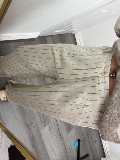 GIGI LINEN STRIPE TROUSER