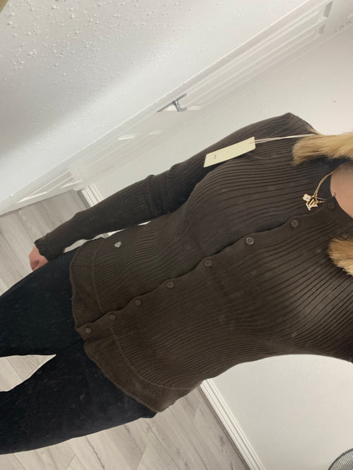 WREN BUTTON UP KNITTED TOP