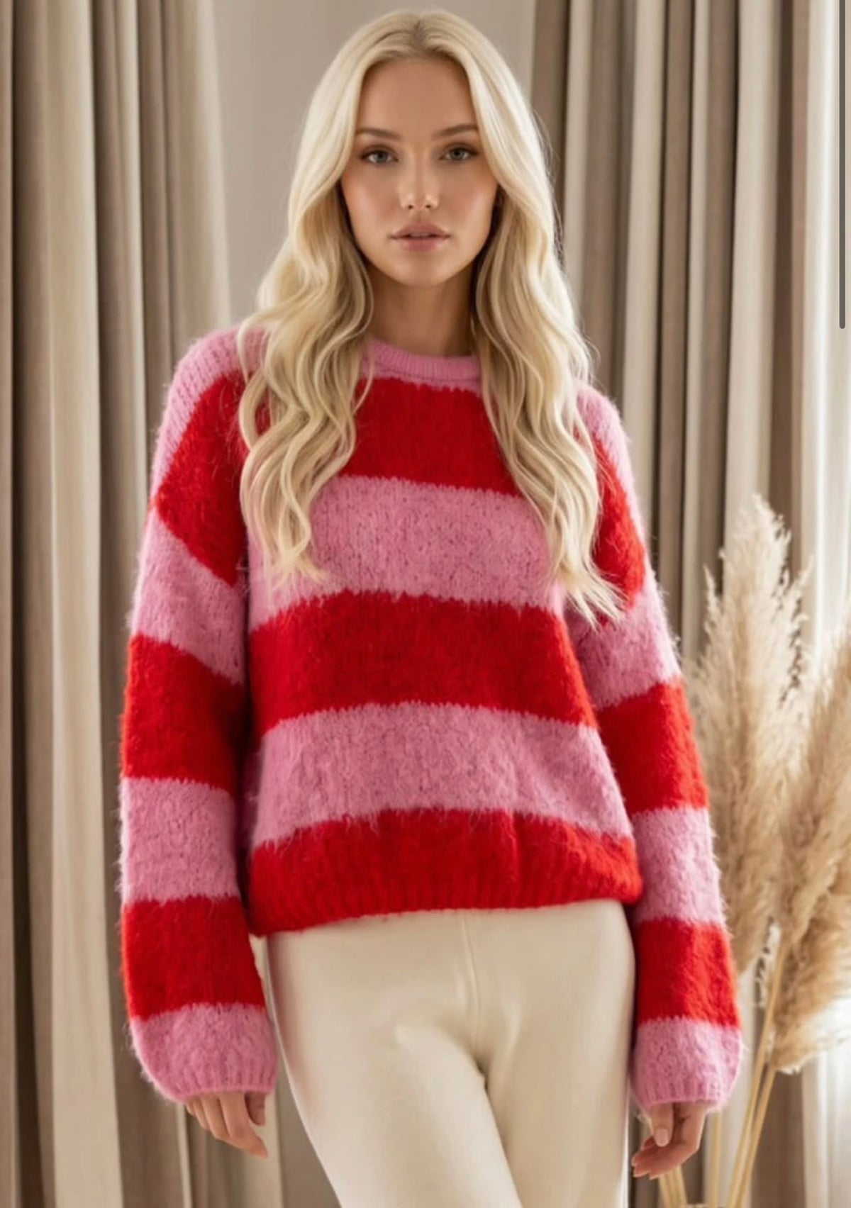 Millie Wide Stripe Round Neck Jumper