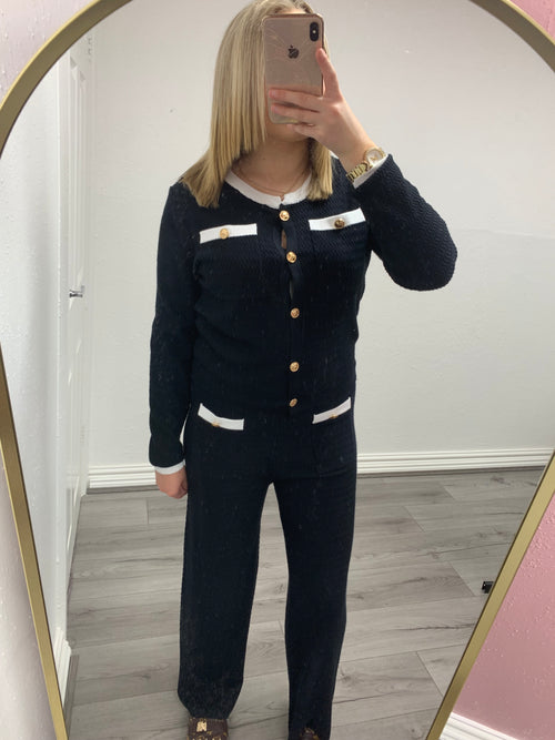 SASHA CRINKLE KNITTED SET