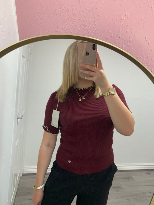 REMY FRILL KNITTED TOP