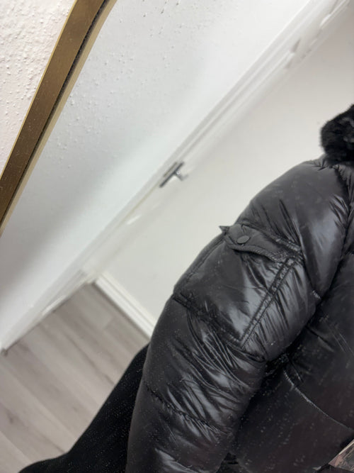 AURORA PADDED FUR COAT