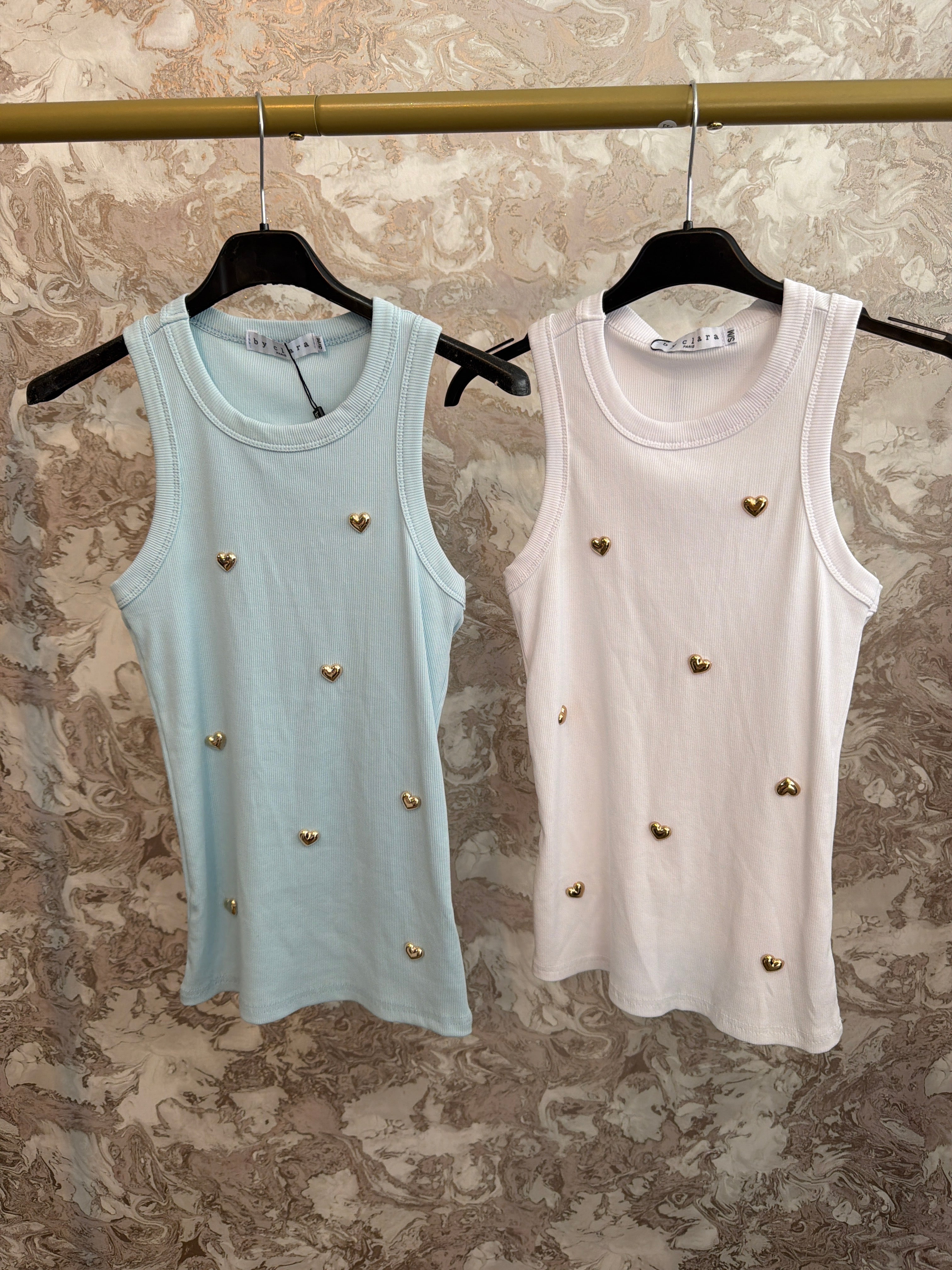 MAISIE LOVE HEART VEST TOP