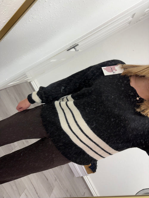 DENISE STRIPE KNITTED JUMPER