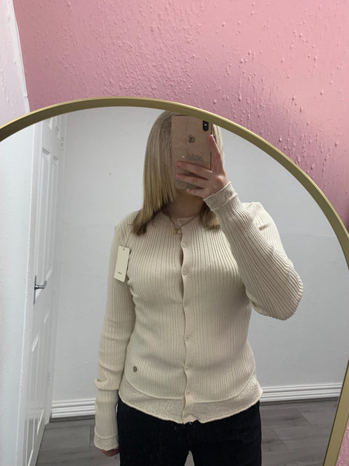 WREN BUTTON UP KNITTED TOP
