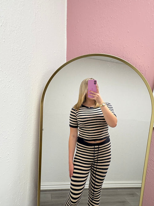 CELESTE STRIPE KNITTED SET