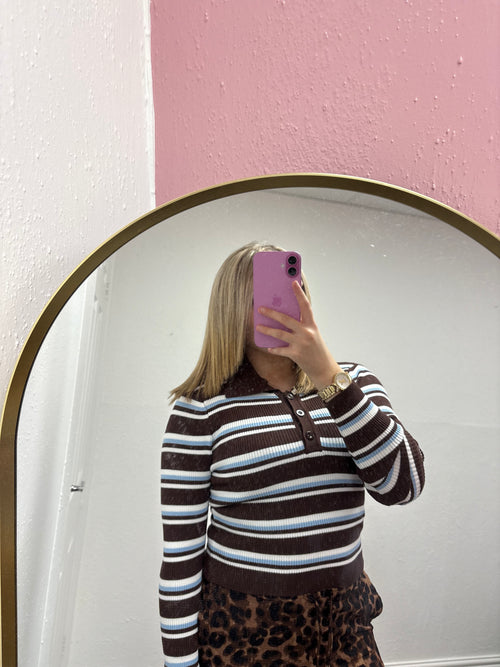 HAZEL STRIPE KNITTED TOP
