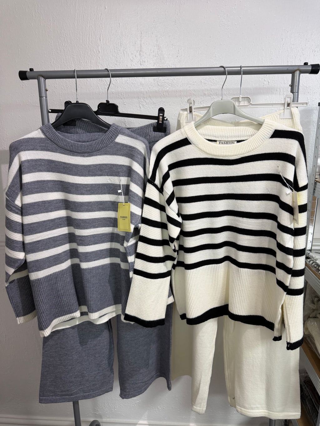 Beth Stripe Knitted Set