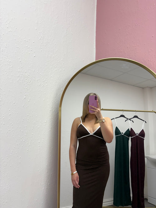 VIOLET CONTRAST DRESS