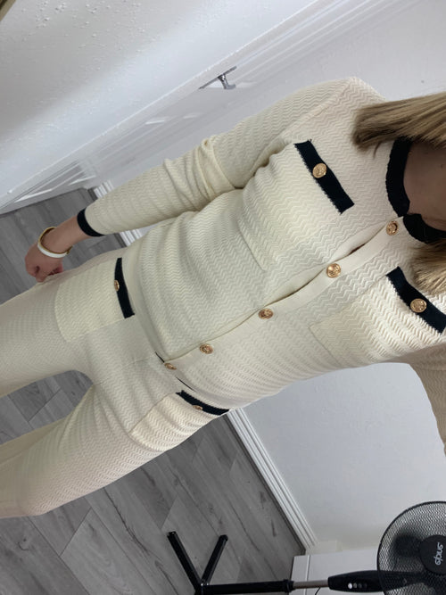 SASHA CRINKLE KNITTED SET