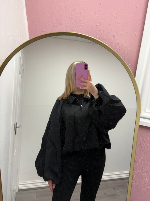 CLARA BUBBLE HEM BALLOON SLEEVE JACKET