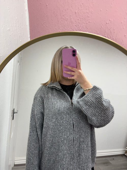 EVA ZIP UP KNIT JACKET