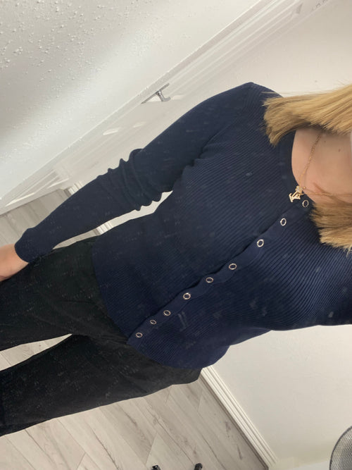 NYLA BUTTON UP TOP