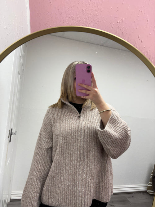 EVA ZIP UP KNIT JACKET