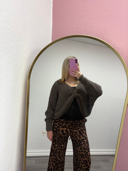 KENNEDY KNITTED BOW JUMPER