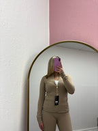AMORA GOLD ZIP UP SET