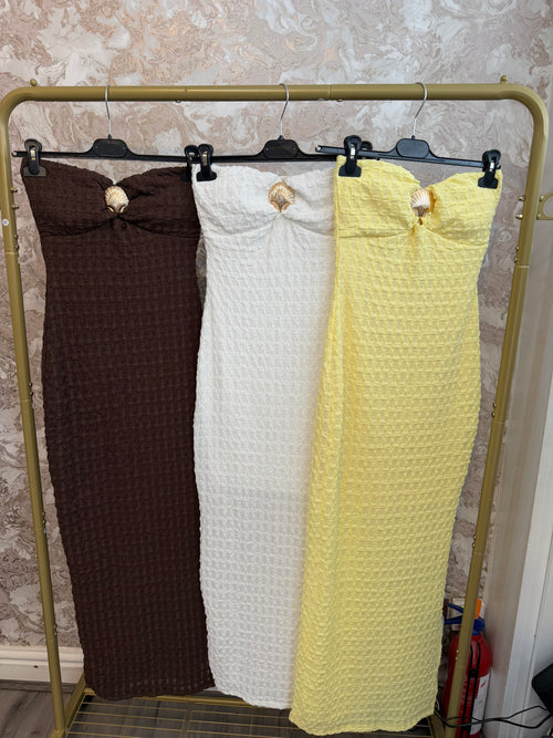 ESME SEASHELL BANDEAU DRESS