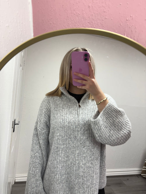 EVA ZIP UP KNIT JACKET