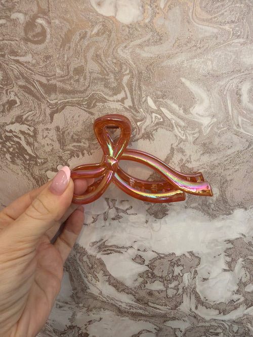3D Bow Hair Claw Clips for Women, High-End Large Shark Clips