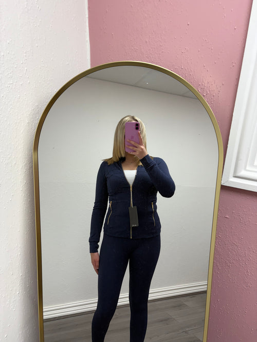 AMORA GOLD ZIP UP SET