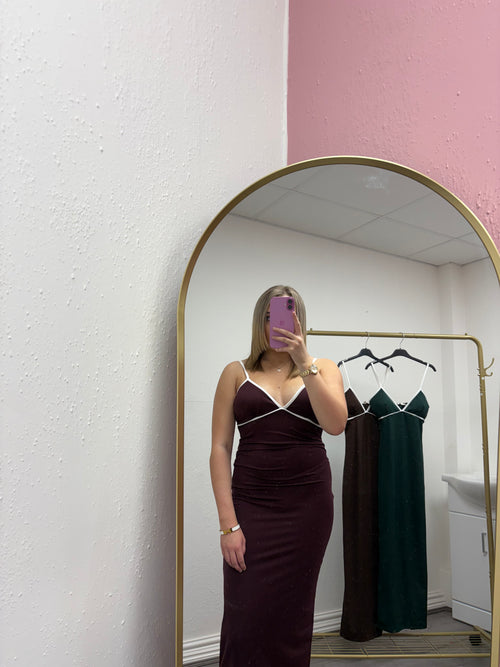 VIOLET CONTRAST DRESS