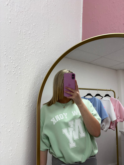 BETHANY BUBBLE HEM NEW YORK TOP