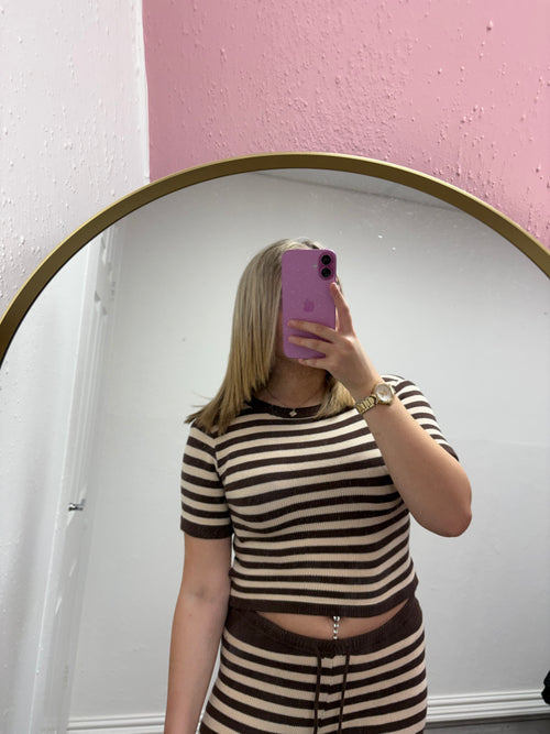 CELESTE STRIPE KNITTED SET