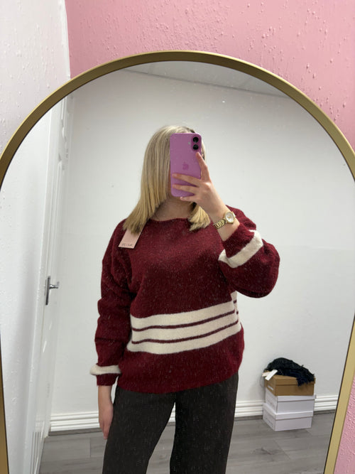 DENISE STRIPE KNITTED JUMPER