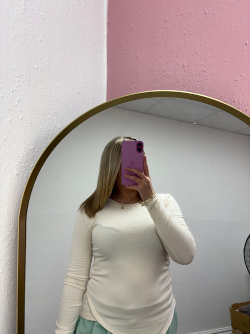 ASTRID FLEECE ASYMMETRICAL TOP