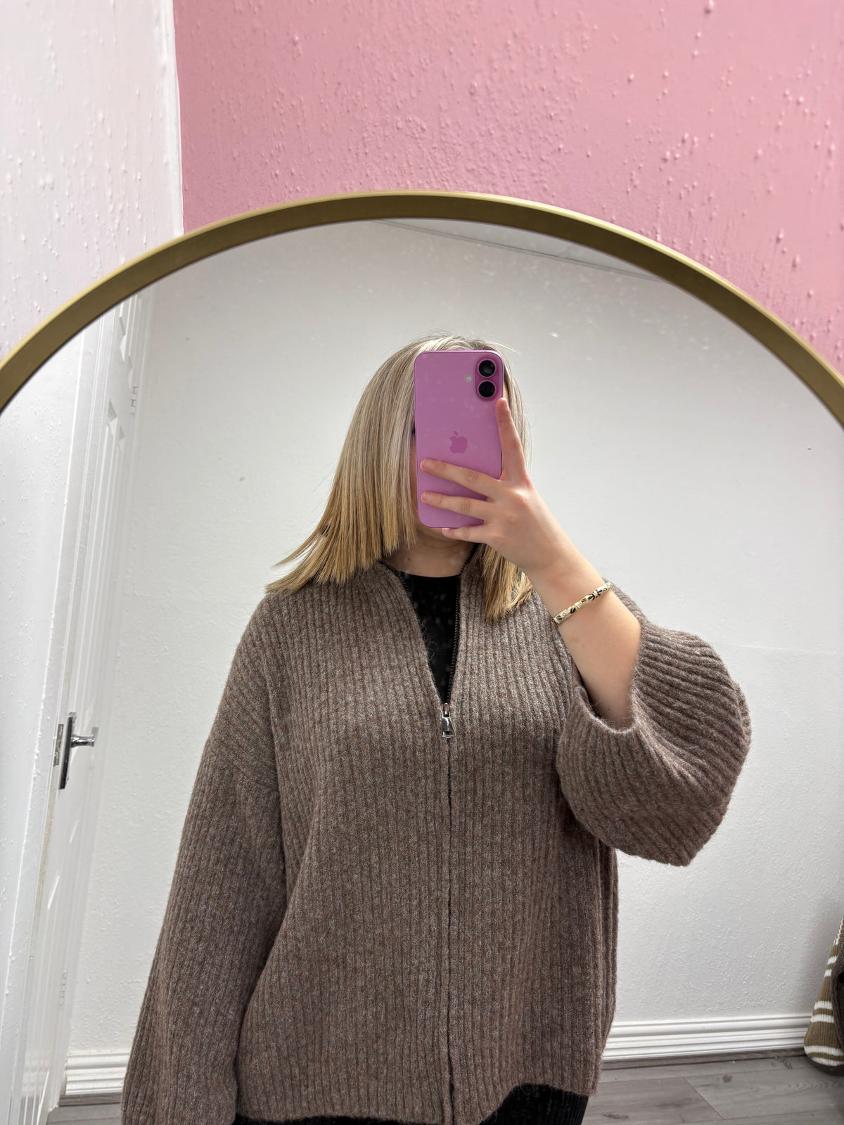 Eva Zip Up Knit Jacket