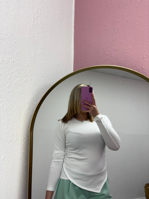 ASTRID FLEECE ASYMMETRICAL TOP
