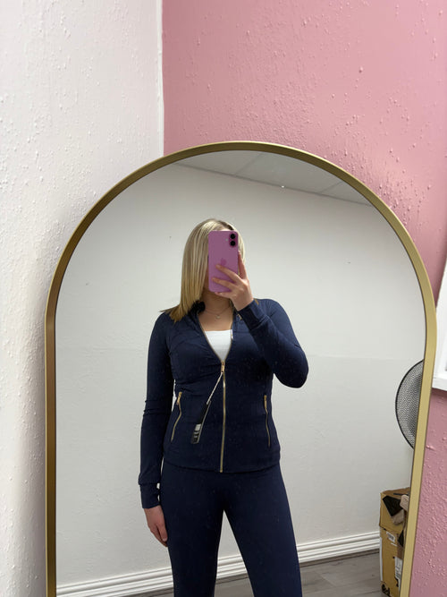 AMORA GOLD ZIP UP SET