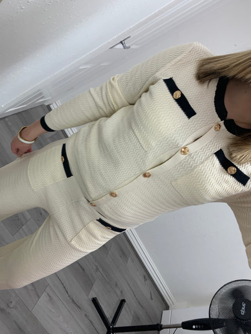 SASHA CRINKLE KNITTED SET