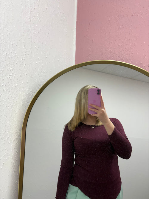 ASTRID FLEECE ASYMMETRICAL TOP