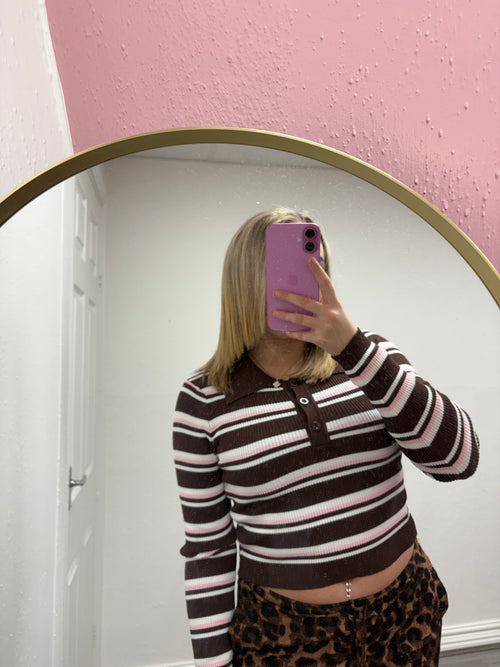 HAZEL STRIPE KNITTED TOP