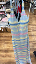 SOPHIA V NECK RIBBED DRESS
