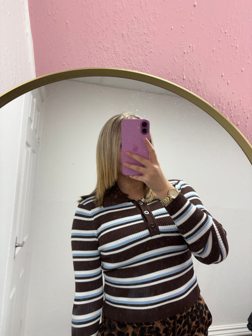 HAZEL STRIPE KNITTED TOP