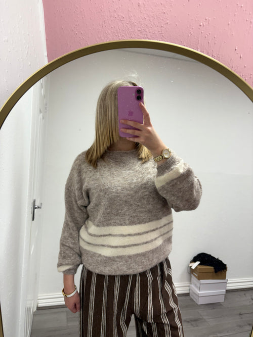 DENISE STRIPE KNITTED JUMPER