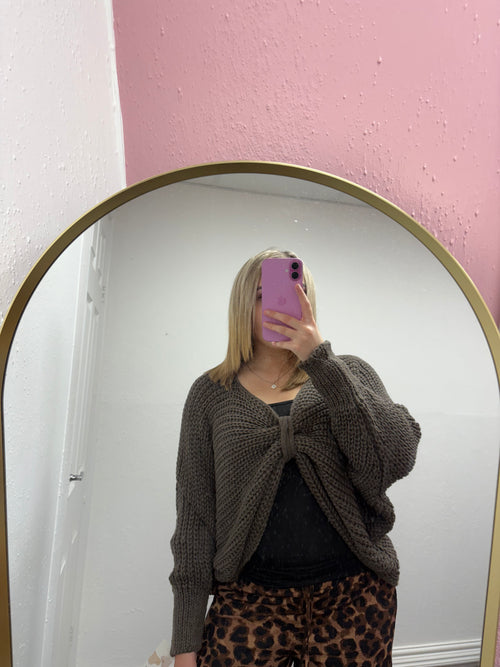 KENNEDY KNITTED BOW JUMPER