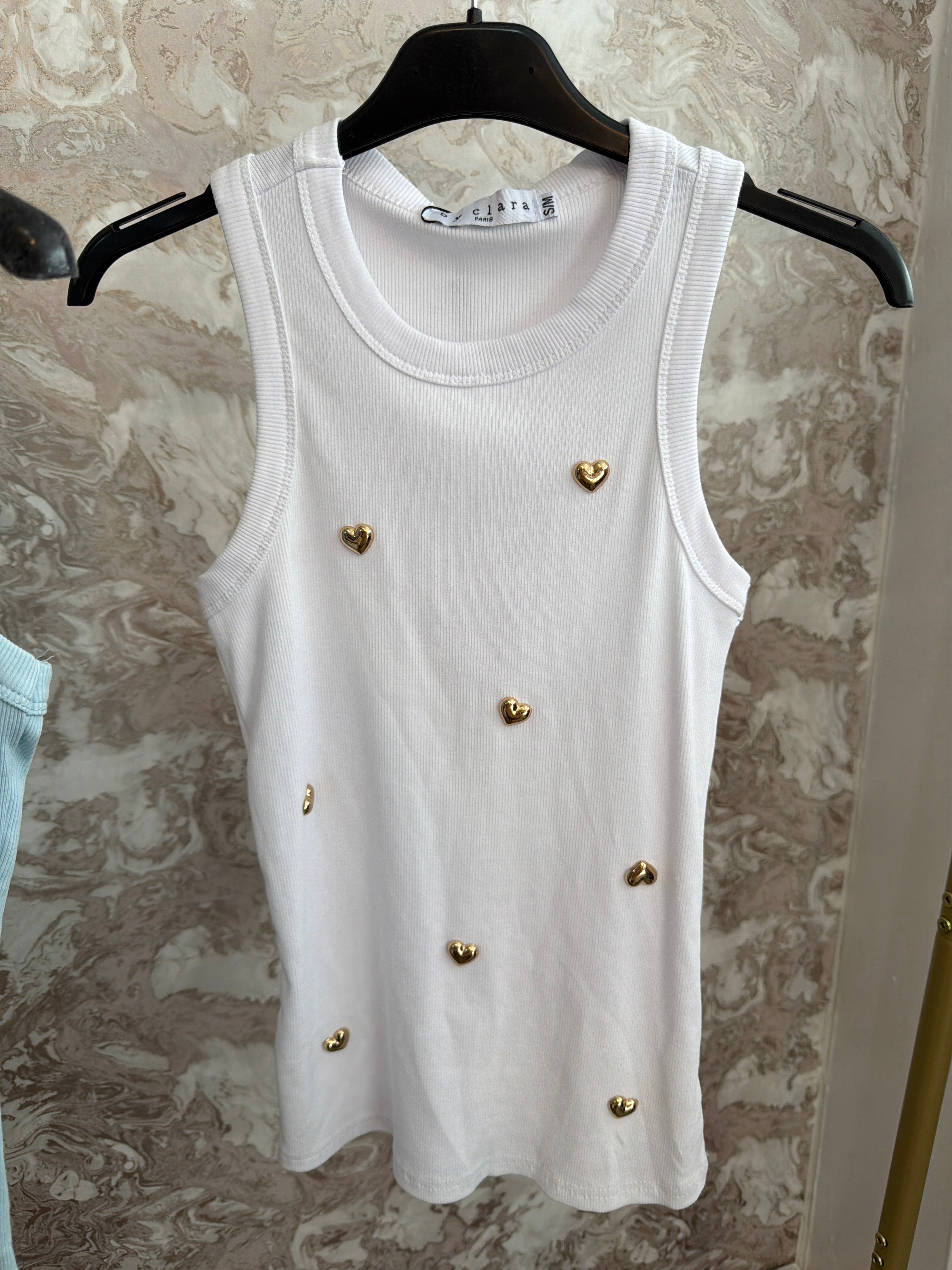 MAISIE LOVE HEART VEST TOP
