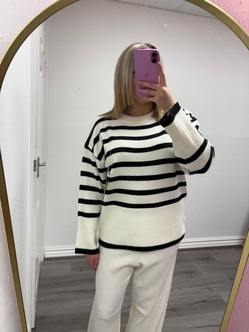 DAPHNE STRIPE KNITTED SET