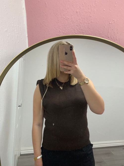 INDIE RUCHED SHOULDER TOP