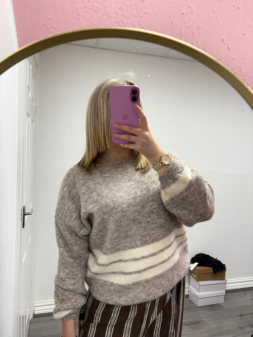 DENISE STRIPE KNITTED JUMPER