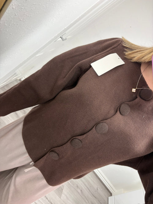 ASPEN CHUNKY BUTTON CARDIGAN