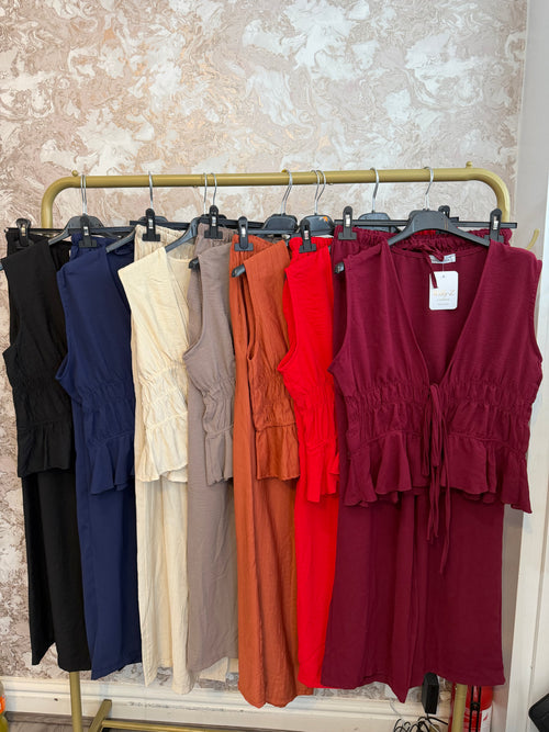 JADE TIE FRONT TROUSER SET