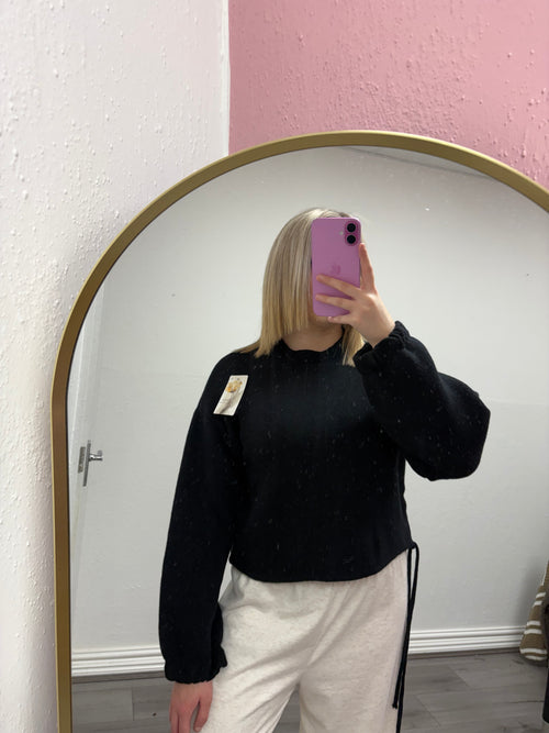 HARLOW RUCHED KNITTED JUMPER