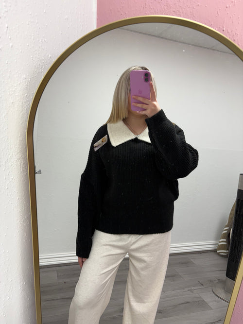 AUTUMN COLLAR KNIT JUMPER